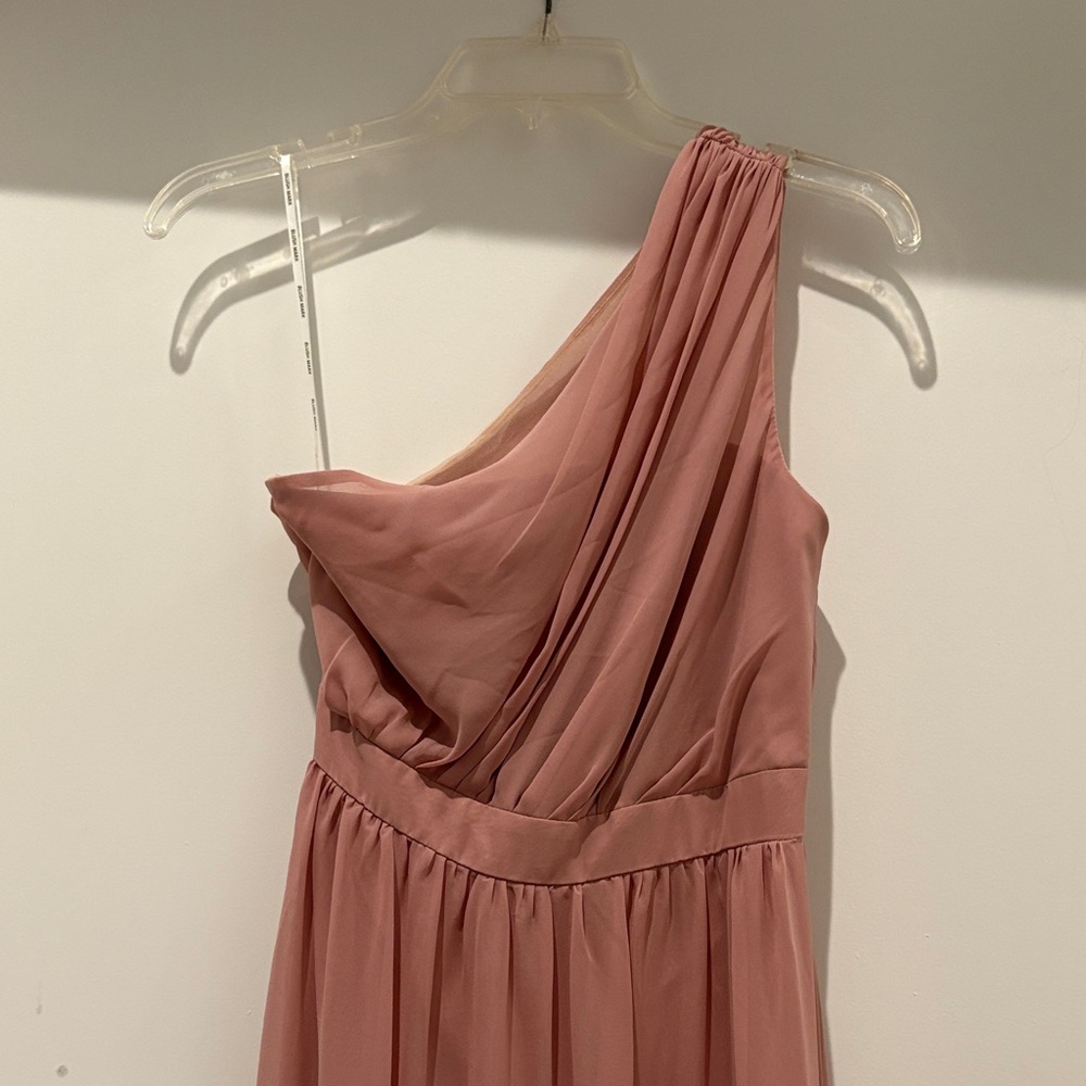 Blushmark One-Shoulder Pink Bridesmaid Dress